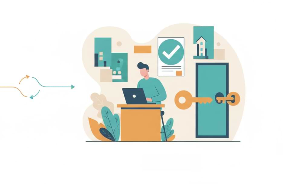 Illustrazione che mostra la differenza tra voltura e subentro nelle utenze luce e gas, con contatore attivo e contatore disattivato.